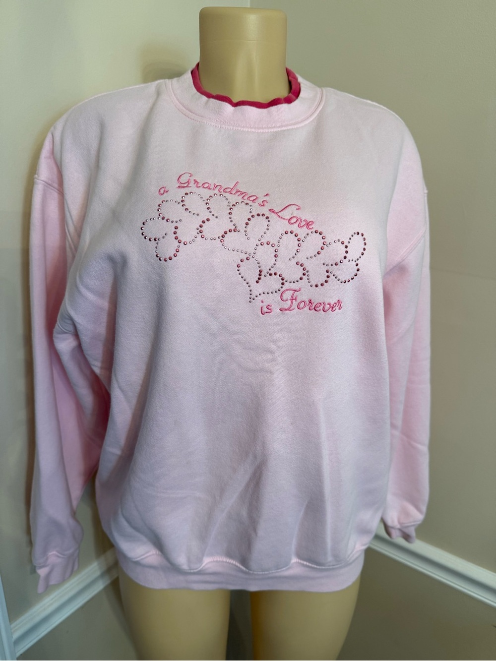 MC Sportswear Embellished Grandma’s Love Shirt L